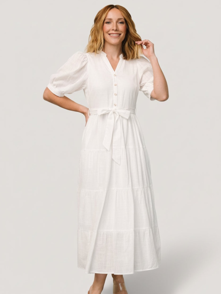 Baltic Born Camille Maxi Dress | Off White Size Ll